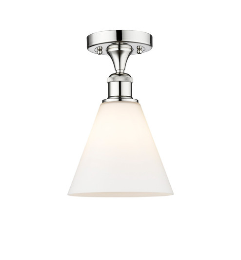 Edison One Light Semi-Flush Mount in Polished Chrome (405|6161FPCGBC81)