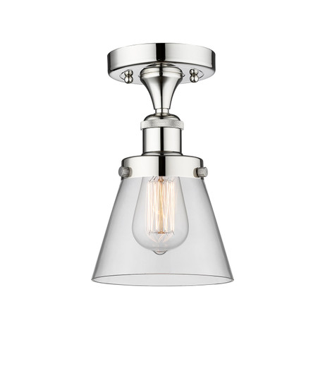 Edison One Light Semi-Flush Mount in Polished Chrome (405|6161FPCG62)