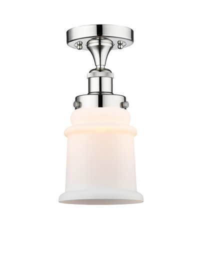 Edison One Light Semi-Flush Mount in Polished Chrome (405|6161FPCG181)