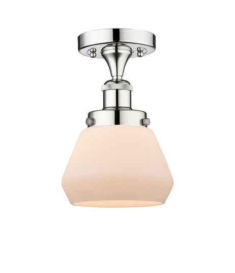 Edison One Light Semi-Flush Mount in Polished Chrome (405|6161FPCG171)