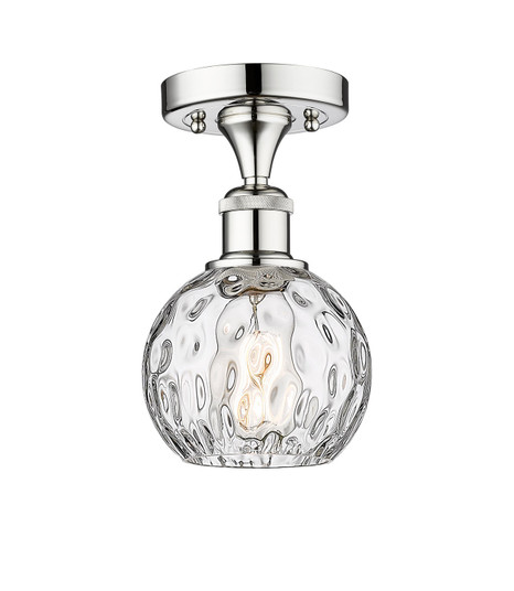 Edison One Light Semi-Flush Mount in Polished Chrome (405|6161FPCG12156)