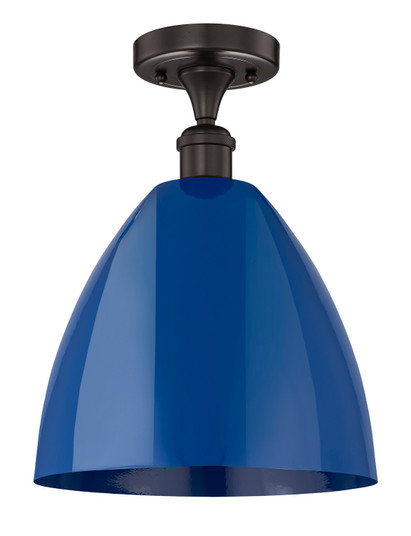 Edison One Light Semi-Flush Mount in Oil Rubbed Bronze (405|6161FOBMBD12BL)