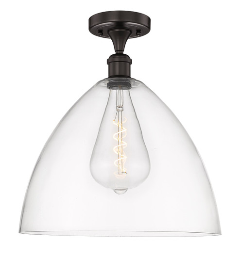 Edison One Light Semi-Flush Mount in Oil Rubbed Bronze (405|6161FOBGBD162)