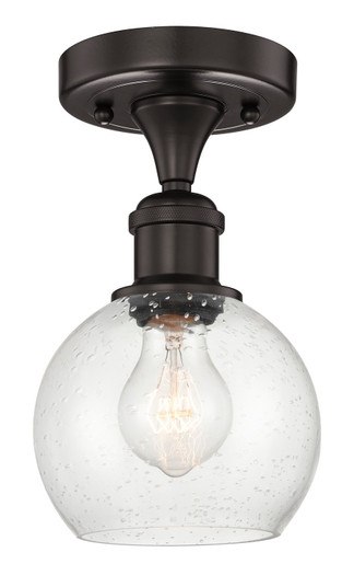 Edison One Light Semi-Flush Mount in Oil Rubbed Bronze (405|6161FOBG1246)
