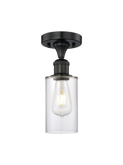 Edison One Light Semi-Flush Mount in Matte Black (405|6161FBKG802)