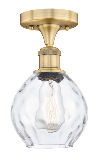 Edison One Light Semi-Flush Mount in Brushed Brass (405|6161FBBG362)