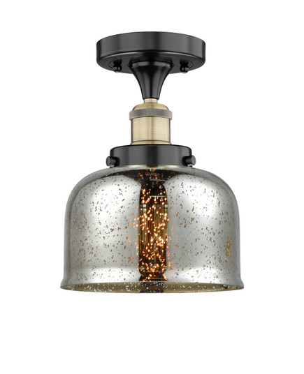 Edison One Light Semi-Flush Mount in Black Antique Brass (405|6161FBABG78)