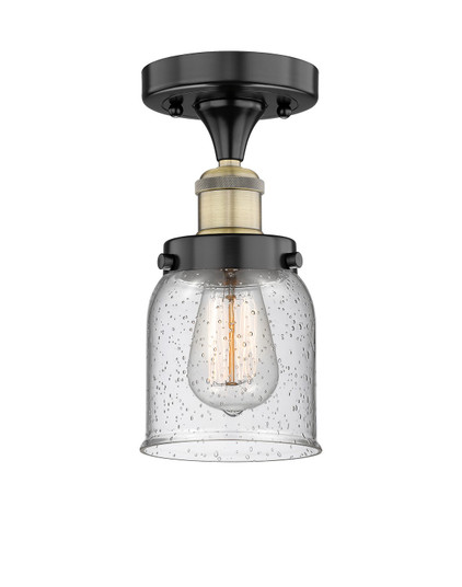 Edison One Light Semi-Flush Mount in Black Antique Brass (405|6161FBABG54)