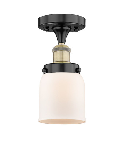 Edison One Light Semi-Flush Mount in Black Antique Brass (405|6161FBABG51)