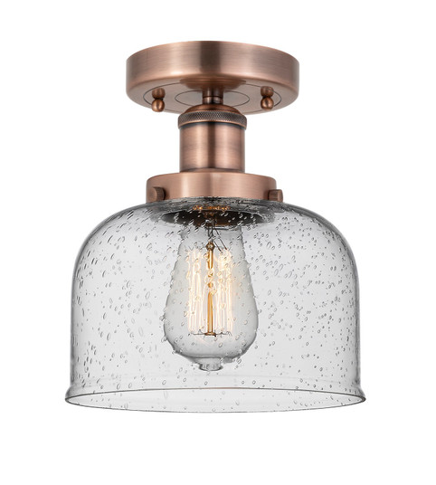 Edison One Light Semi-Flush Mount in Antique Copper (405|6161FACG74)