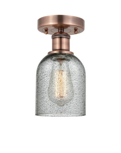 Edison One Light Semi-Flush Mount in Antique Copper (405|6161FACG257)