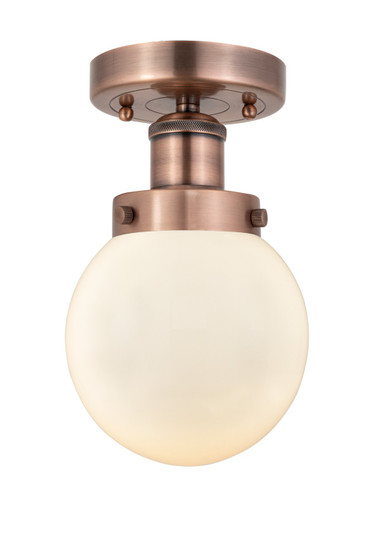 Edison One Light Semi-Flush Mount in Antique Copper (405|6161FACG2016)