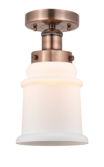 Edison One Light Semi-Flush Mount in Antique Copper (405|6161FACG181)