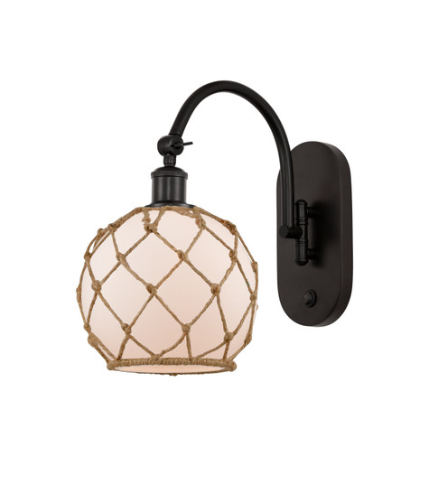Ballston One Light Wall Sconce in Oil Rubbed Bronze (405|5181WOBG1218RB)