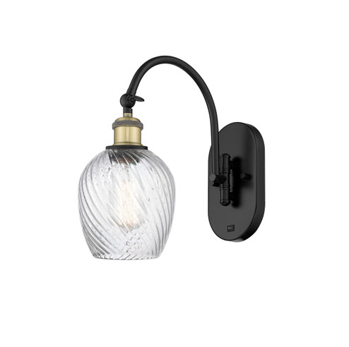 Ballston One Light Wall Sconce in Black Antique Brass (405|5181WBABG292)