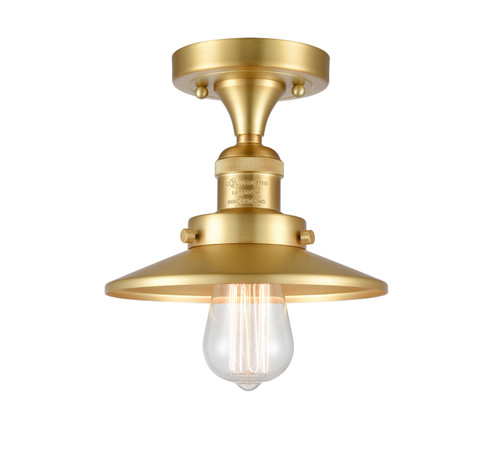 Franklin Restoration One Light Semi-Flush Mount in Satin Gold (405|5171CHSGM4)