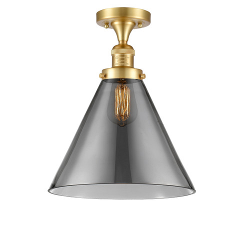 Franklin Restoration One Light Semi-Flush Mount in Satin Gold (405|5171CHSGG43L)