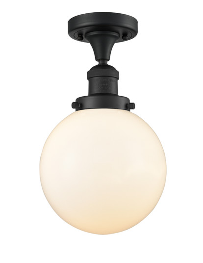 Franklin Restoration LED Semi-Flush Mount in Matte Black (405|5171CHBKG2018LED)