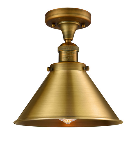Franklin Restoration One Light Semi-Flush Mount in Brushed Brass (405|5171CHBBM10BB)