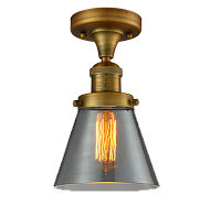 Franklin Restoration One Light Semi-Flush Mount in Brushed Brass (405|5171CHBBG63)