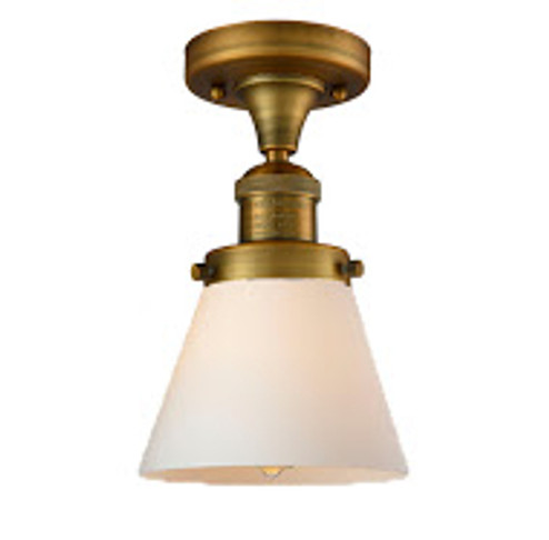 Franklin Restoration One Light Semi-Flush Mount in Brushed Brass (405|5171CHBBG61) Franklin Restoration One Light Semi-Flush Mount in Brushed Brass (405|5171CHBBG61)