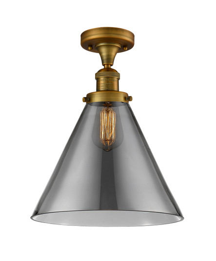 Franklin Restoration LED Semi-Flush Mount in Brushed Brass (405|5171CHBBG43LLED)