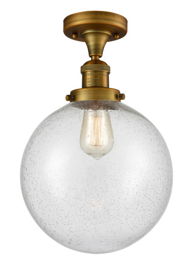 Franklin Restoration One Light Semi-Flush Mount in Brushed Brass (405|5171CHBBG20410)