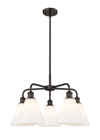 Downtown Urban Five Light Chandelier in Oil Rubbed Bronze (405|5165CROBGBC81)