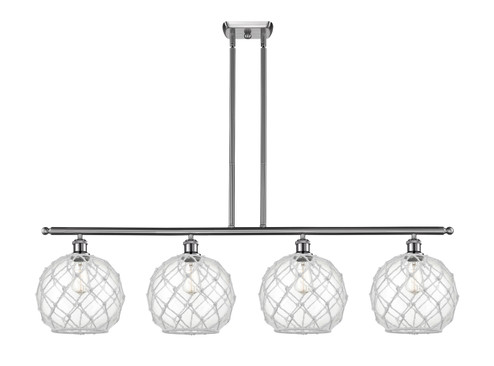 Ballston Four Light Island Pendant in Brushed Satin Nickel (405|5164ISNG12210RW)