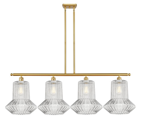 Ballston Four Light Island Pendant in Satin Gold (405|5164ISGG212)