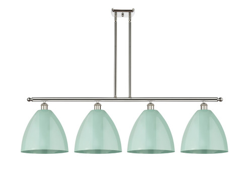 Ballston Four Light Island Pendant in Polished Nickel (405|5164IPNMBD12SF)