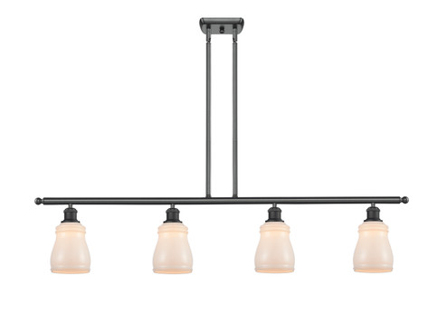 Ballston Four Light Island Pendant in Matte Black (405|5164IBKG391)