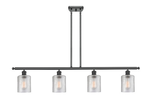 Ballston Four Light Island Pendant in Matte Black (405|5164IBKG112)