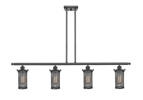 Austere Four Light Island Pendant in Matte Black (405|5164IBKCE219)