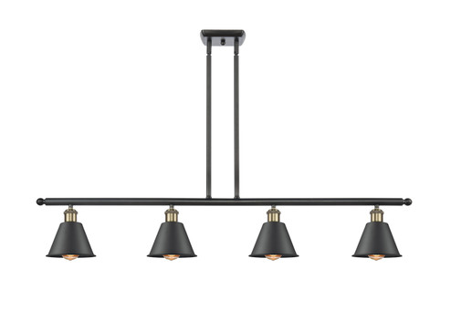 Ballston Four Light Island Pendant in Black Antique Brass (405|5164IBABM8)