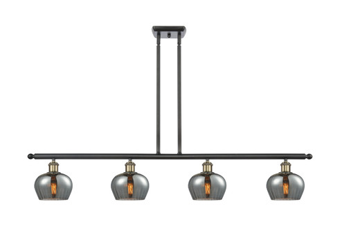 Ballston Four Light Island Pendant in Black Antique Brass (405|5164IBABG93)