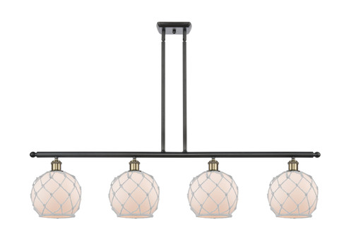 Ballston LED Island Pendant in Black Antique Brass (405|5164IBABG1218RWLED)