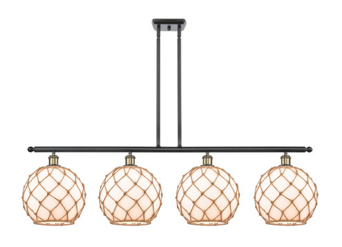 Ballston LED Island Pendant in Black Antique Brass (405|5164IBABG12110RBLED)