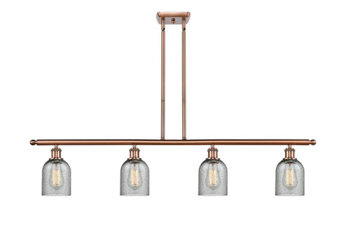 Ballston Four Light Island Pendant in Antique Copper (405|5164IACG257)