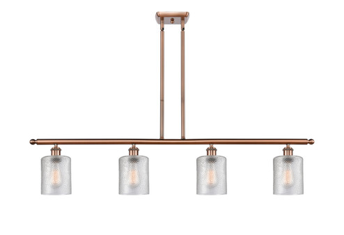 Ballston Four Light Island Pendant in Antique Copper (405|5164IACG112)