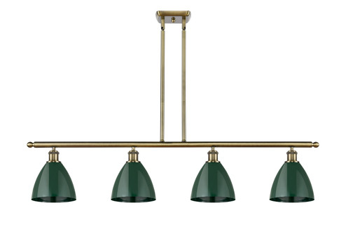 Ballston Four Light Island Pendant in Antique Brass (405|5164IABMBD75GR)