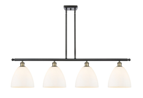 Ballston Four Light Island Pendant in Antique Brass (405|5164IABGBD92)