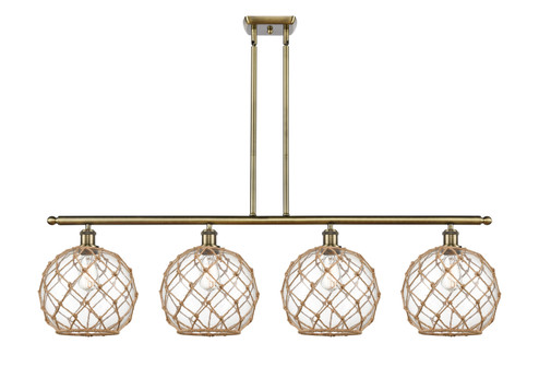 Ballston LED Island Pendant in Antique Brass (405|5164IABG12210RBLED)