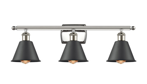 Ballston Three Light Bath Vanity in Polished Nickel (405|5163WPNM8)