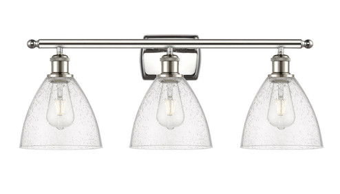 Ballston Three Light Bath Vanity in Polished Nickel (405|5163WPNGBD754)