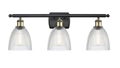 Ballston Three Light Bath Vanity in Black Antique Brass (405|5163WBABG382)