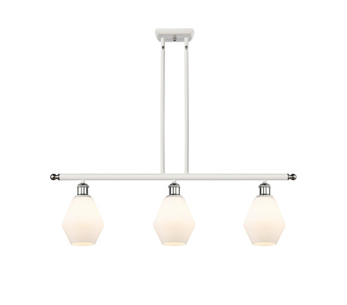 Ballston Three Light Island Pendant in White Polished Chrome (405|5163IWPCG6516)