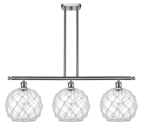 Ballston Three Light Island Pendant in Brushed Satin Nickel (405|5163ISNG12210RW)