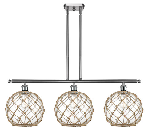 Ballston Three Light Island Pendant in Brushed Satin Nickel (405|5163ISNG12210RB)