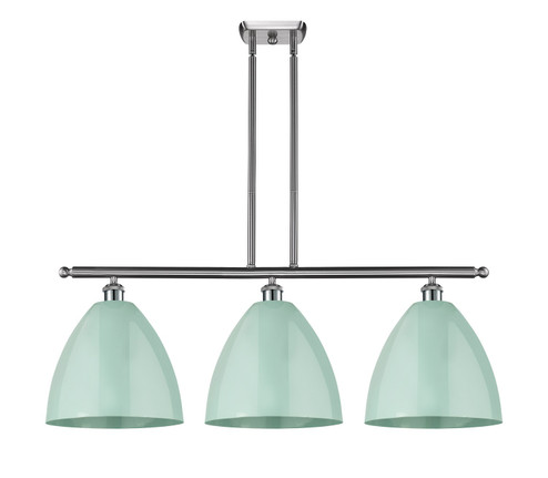 Ballston Three Light Island Pendant in Satin Gold (405|5163ISGMBD12SF)